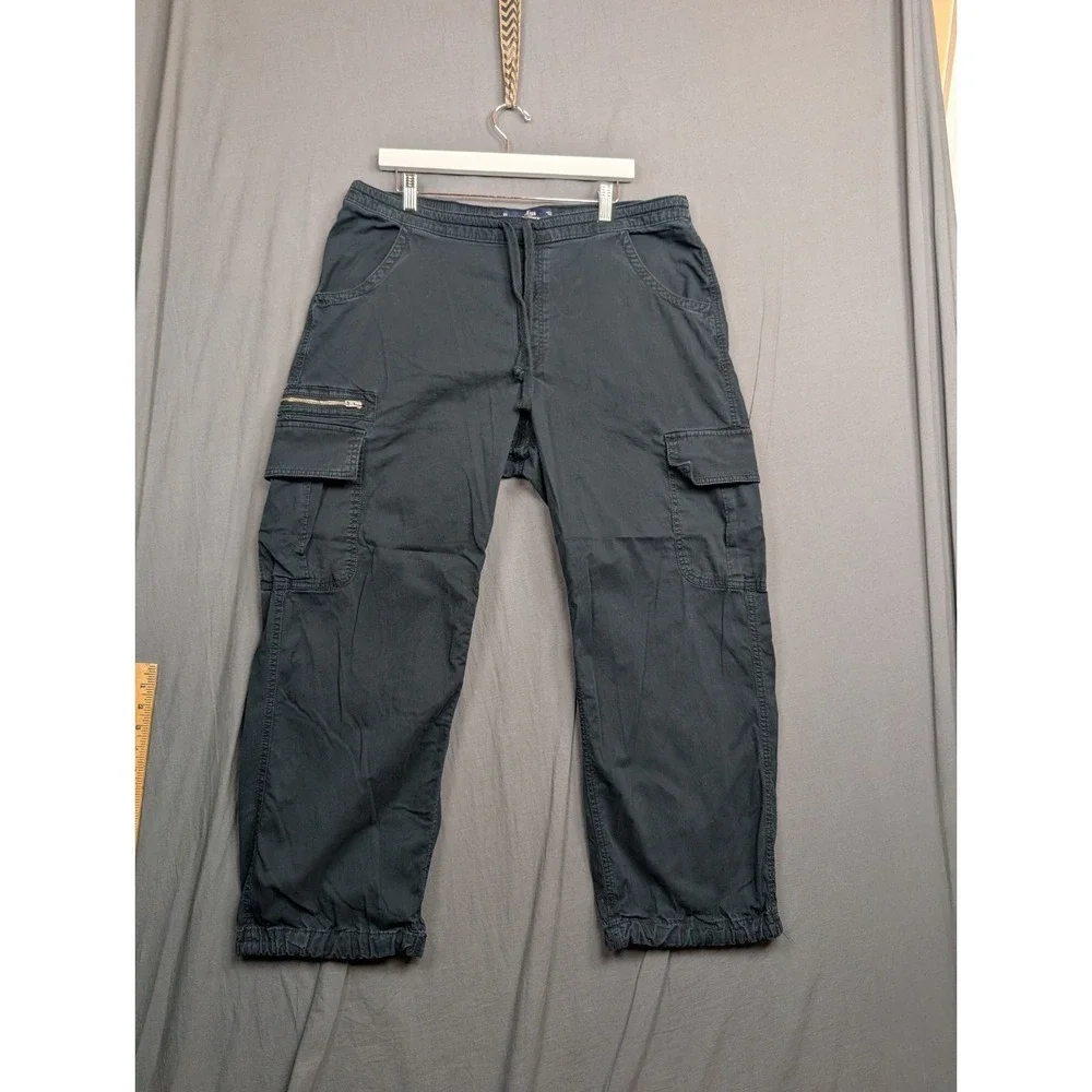 Hollister Youth‎ Gray Utility Cargo Hiking Pants Size X Large Relaxed Fit